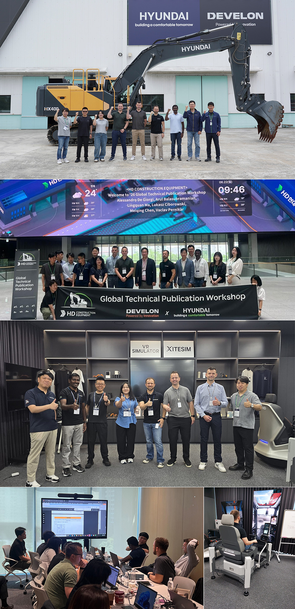 HD건설기계가 6월 22일부터 26일까지 ‘글로벌 테크니컬 퍼블리케이션 워크숍(Global Technical Publication Workshop)’을 실시했다.